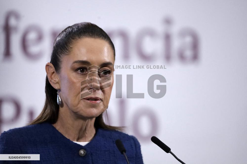 President Claudia Sheinbaum Holds Briefing - Mexico
