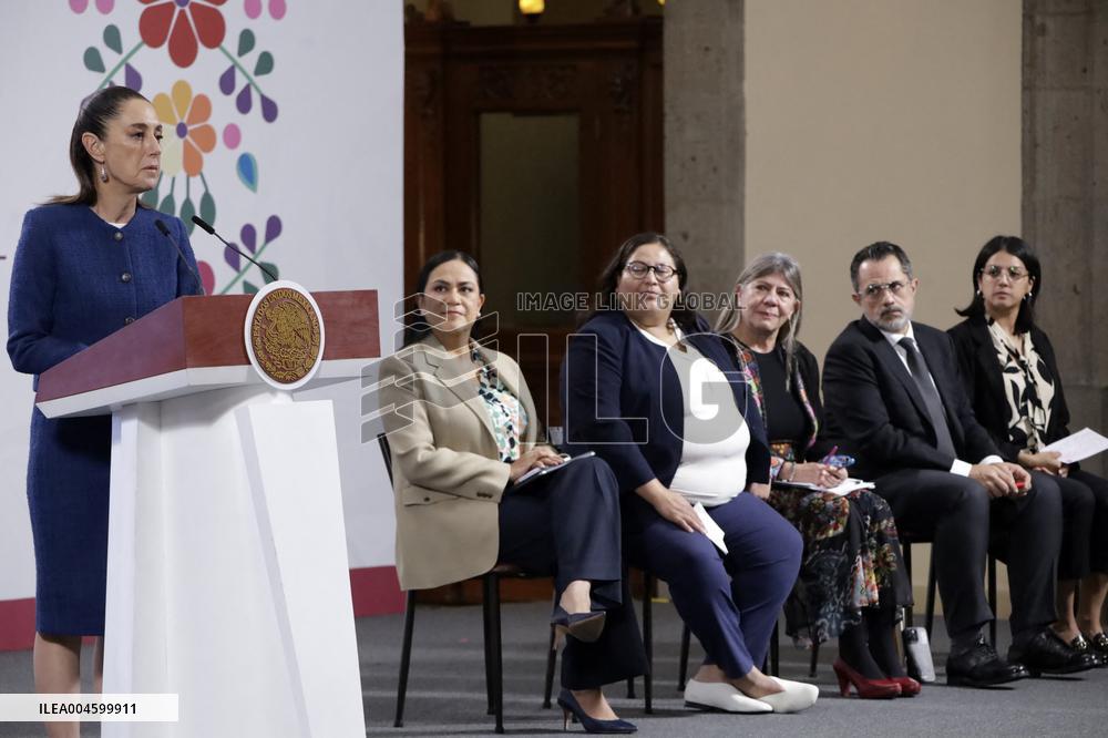 President Claudia Sheinbaum Holds Briefing - Mexico
