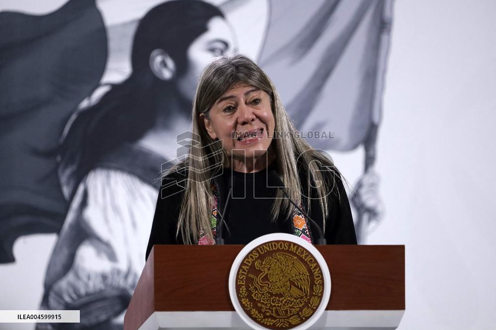 President Claudia Sheinbaum Holds Briefing - Mexico