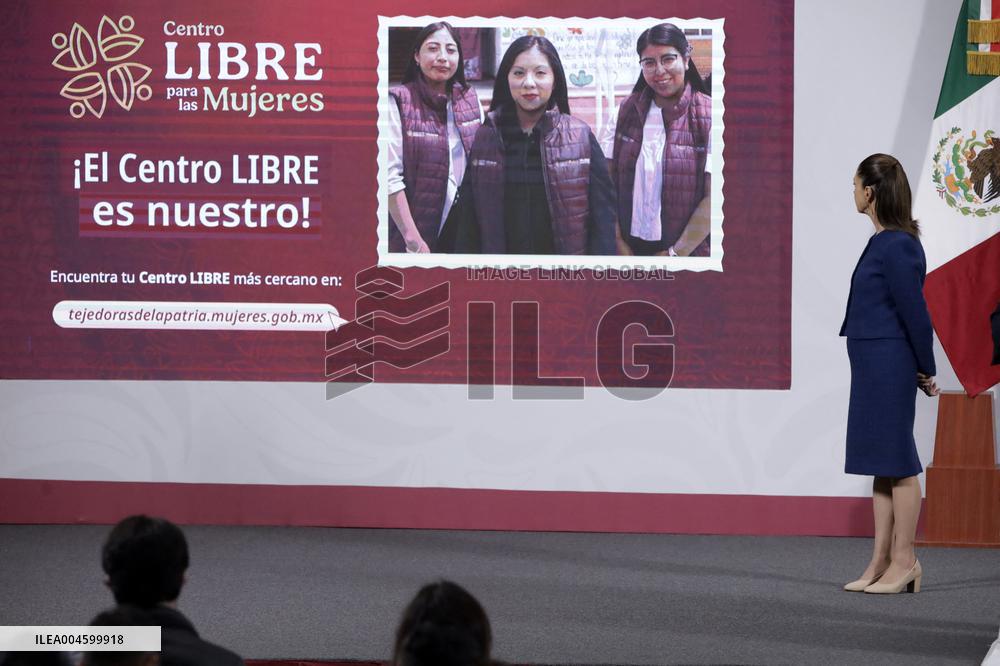 President Claudia Sheinbaum Holds Briefing - Mexico