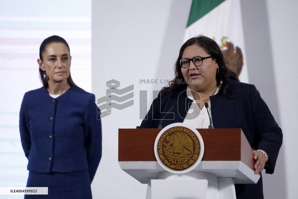 President Claudia Sheinbaum Holds Briefing - Mexico
