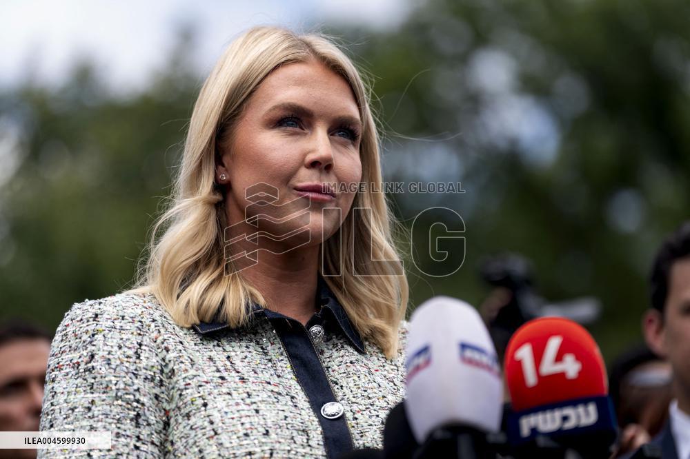 WH Press Secretary Leavitt Gaggles with Press at White House