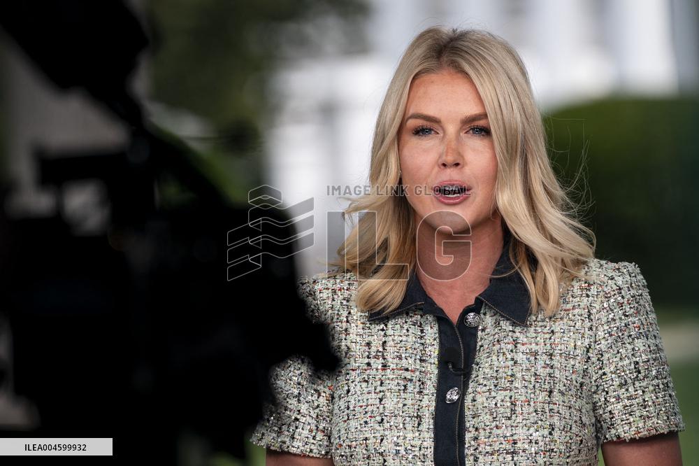 WH Press Secretary Leavitt Gaggles with Press at White House