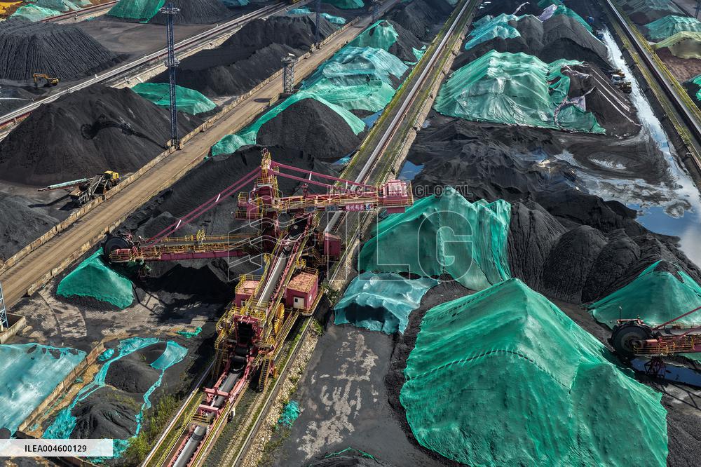 Yangtze River Wharf Coal Storage Yard