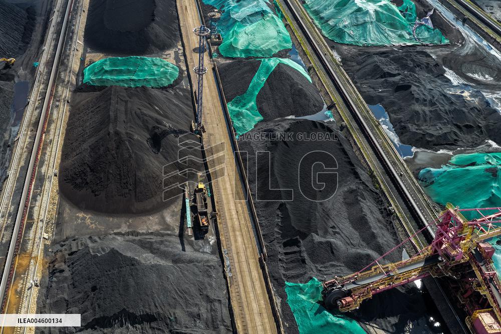 Yangtze River Wharf Coal Storage Yard