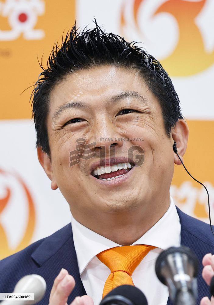 Sanseito party head Sohei Kamiya