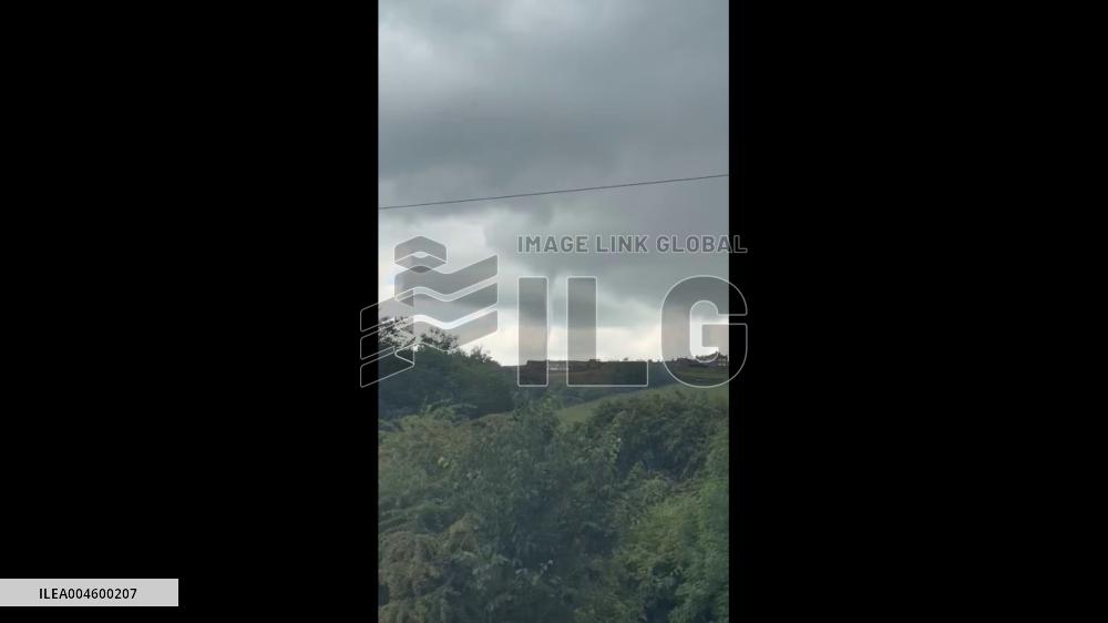 UK: Rare Possible Tornado Spotted in Marsden, West Yorkshire