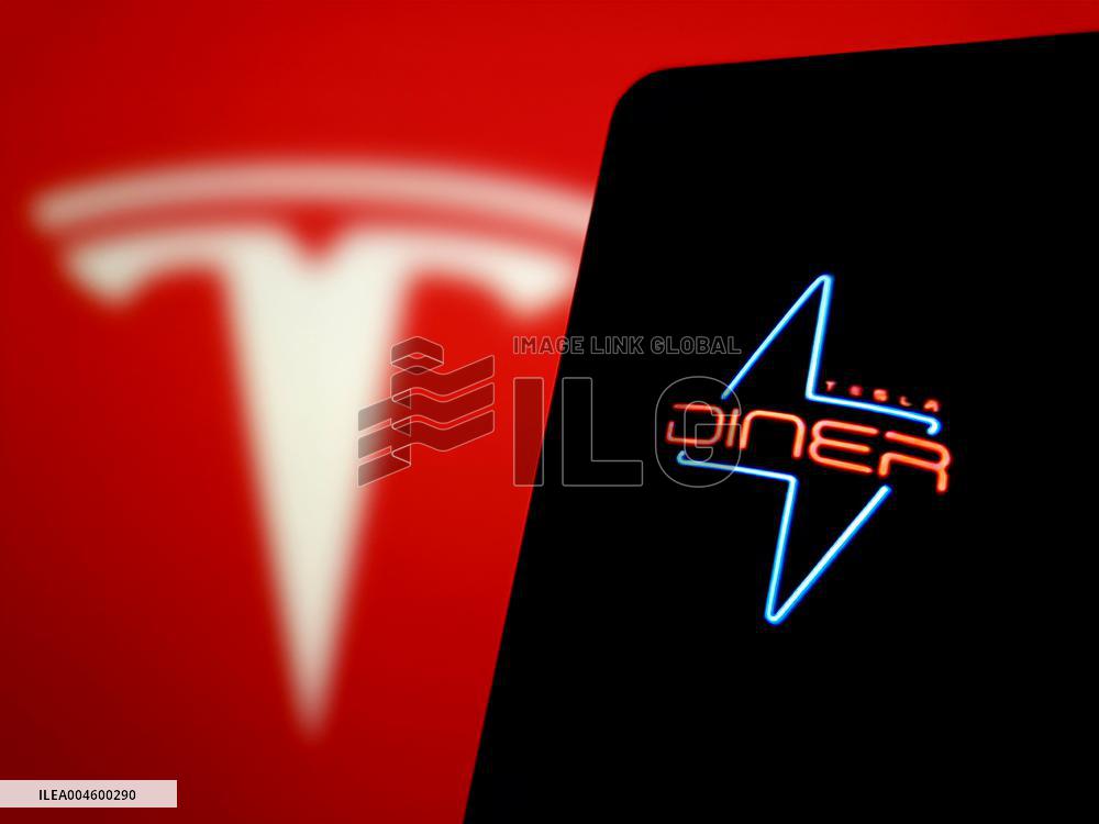 Illustration Tesla Supercharger Diner