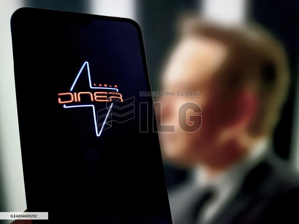 Illustration Tesla Supercharger Diner