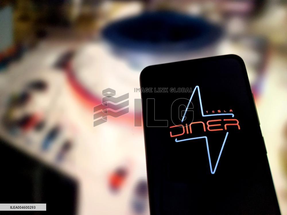 Illustration Tesla Supercharger Diner