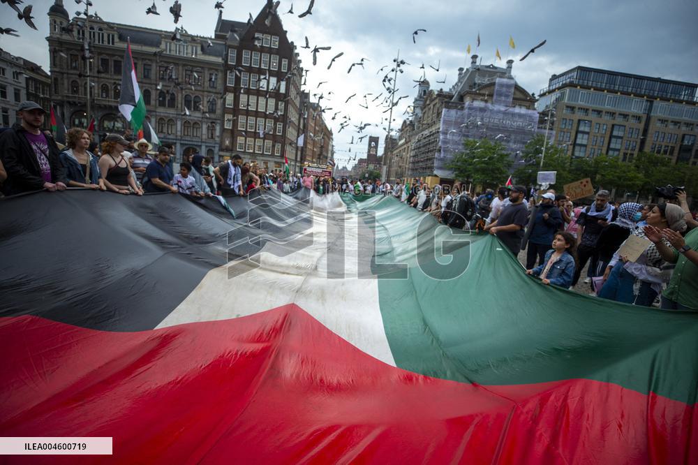 Pro-Palestinian Protest - Amsterdam