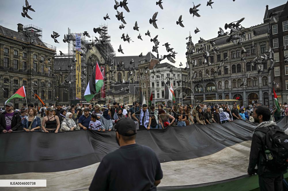 Pro-Palestinian Protest - Amsterdam