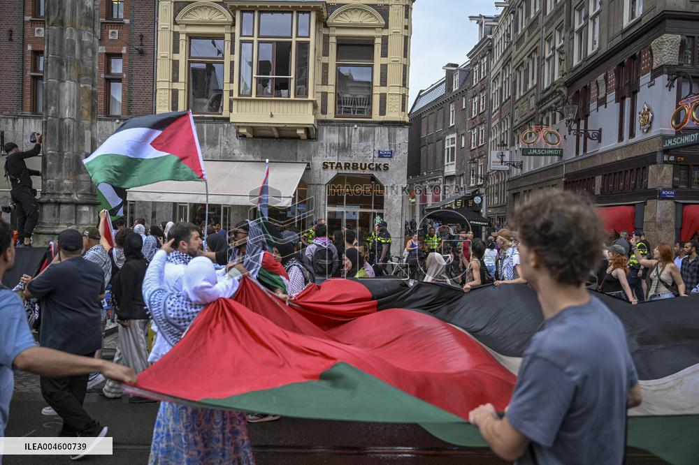 Pro-Palestinian Protest - Amsterdam
