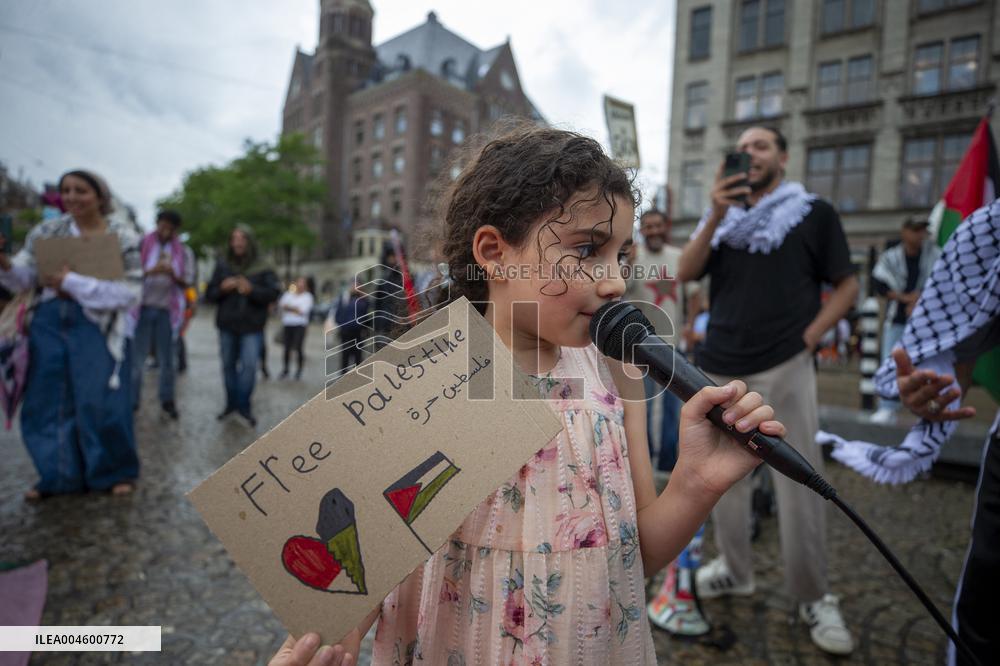 Pro-Palestinian Protest - Amsterdam