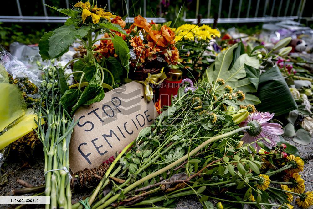 Flowers At Scene Of Feminicide - Netherlands