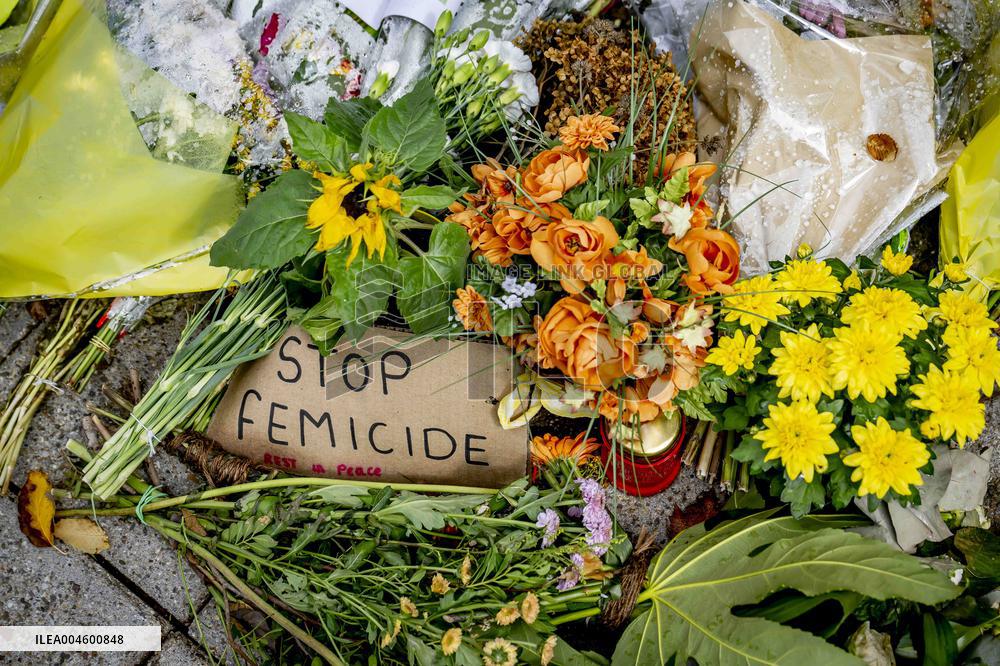 Flowers At Scene Of Feminicide - Netherlands