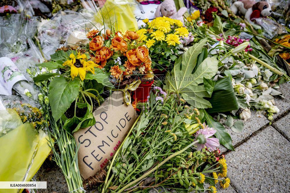 Flowers At Scene Of Feminicide - Netherlands