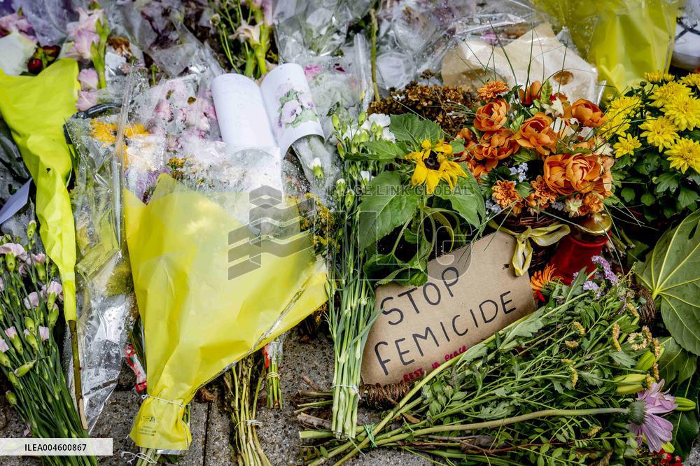 Flowers At Scene Of Feminicide - Netherlands