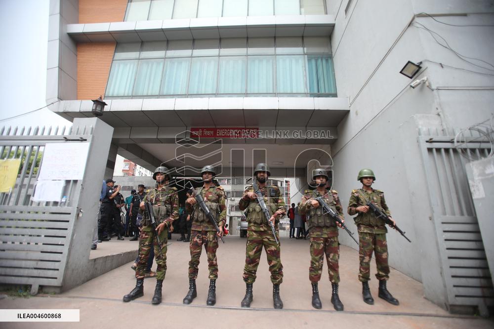 Aftermath Of Air Force Crash - Dhaka