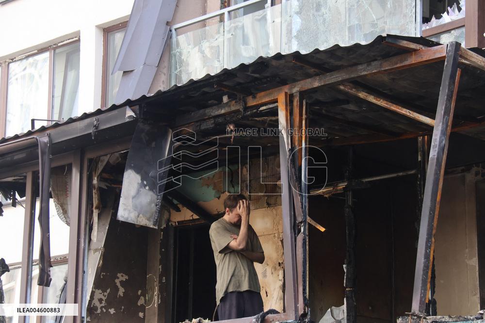 Aftermath Of Russian Attack - Kyiv