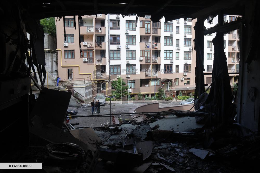 Aftermath Of Russian Attack - Kyiv
