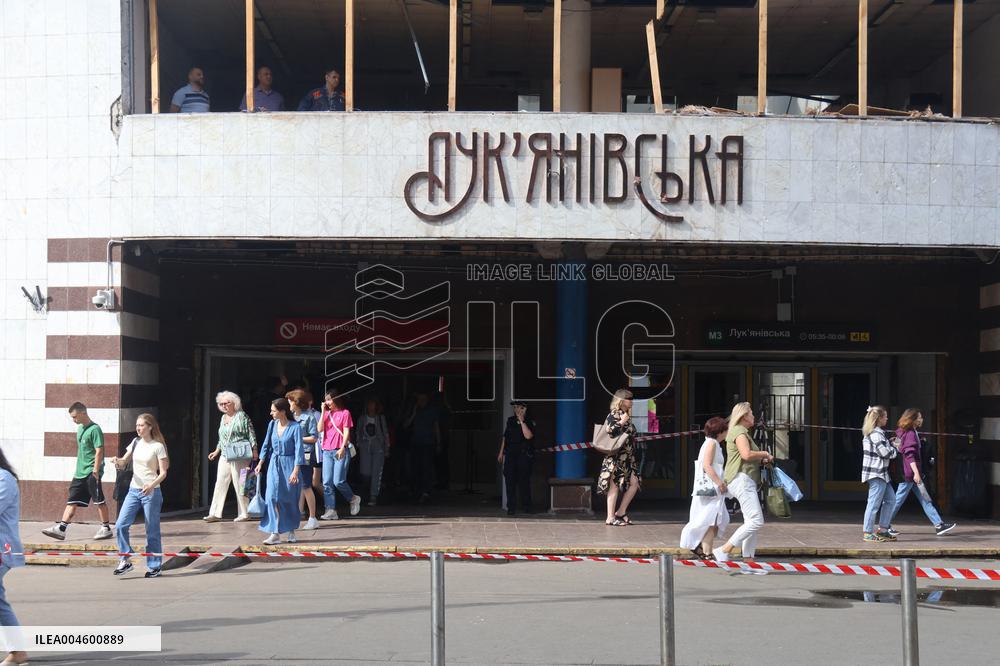 Aftermath Of Russian Attack - Kyiv