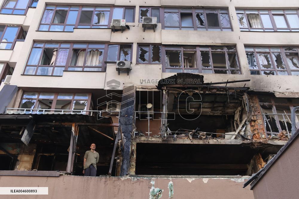 Aftermath Of Russian Attack - Kyiv