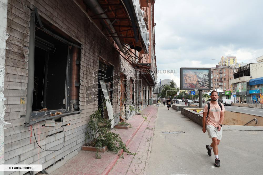 Aftermath Of Russian Attack - Kyiv