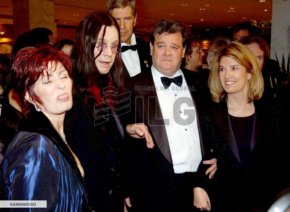 Ozzy and Sharon Osborne at 2002 WHCA Dinner