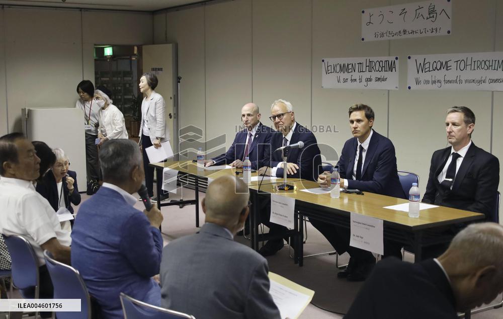 Nobel committee chair in Hiroshima
