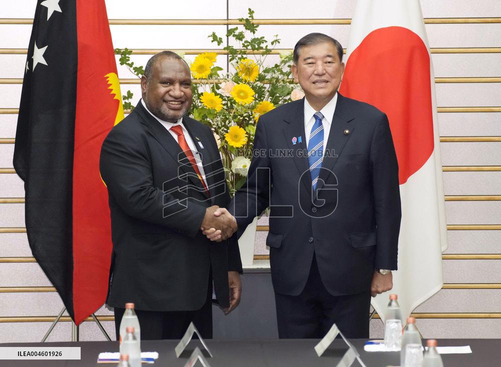 Japan-Papua New Guinea prime ministers' talks