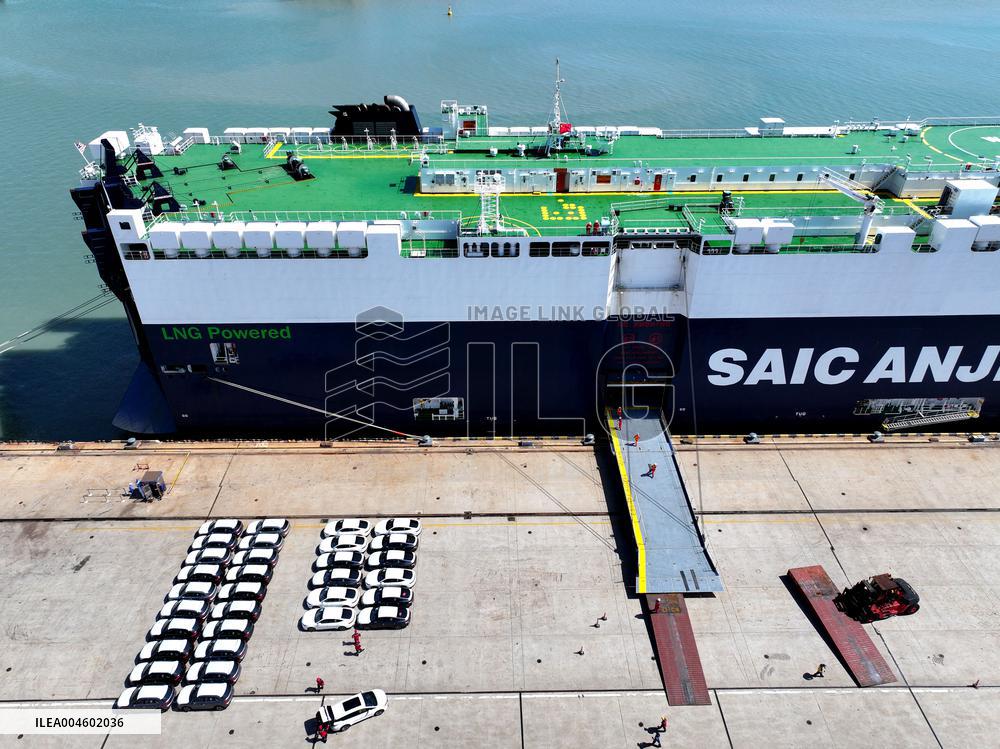 China Lianyungang Port Export Vehicles