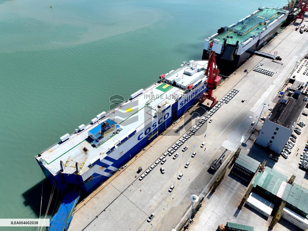 China Lianyungang Port Export Vehicles