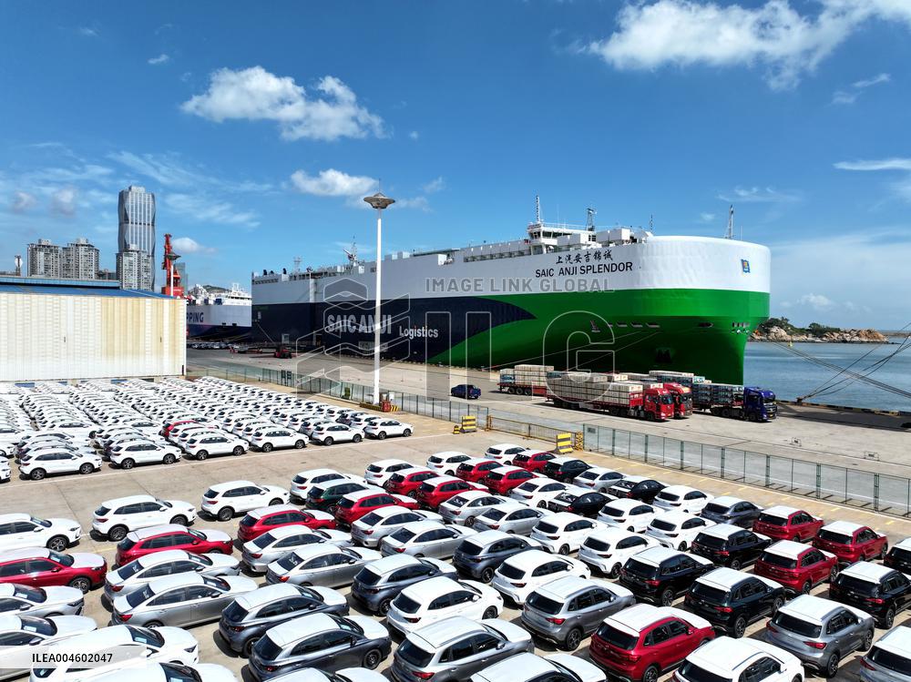 China Lianyungang Port Export Vehicles