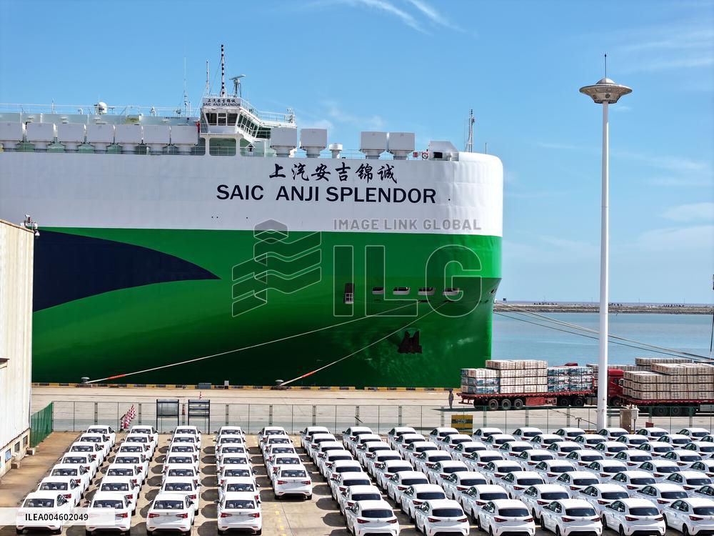 China Lianyungang Port Export Vehicles