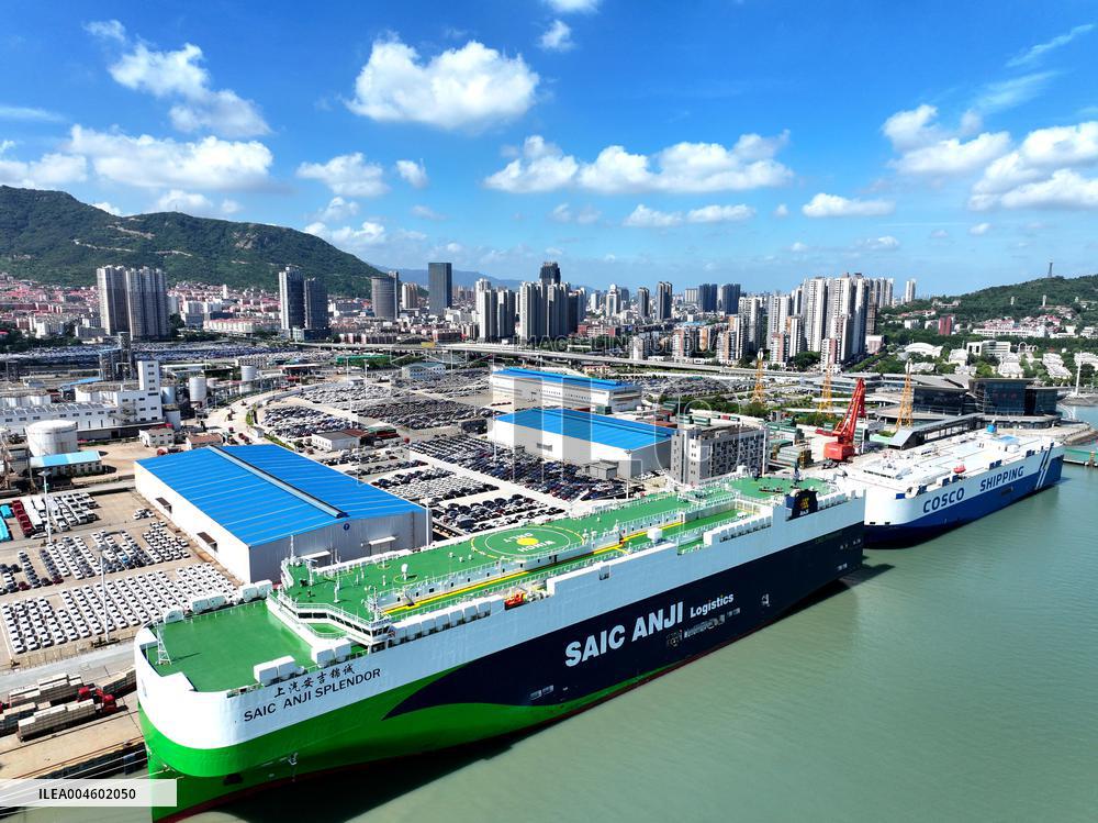 China Lianyungang Port Export Vehicles