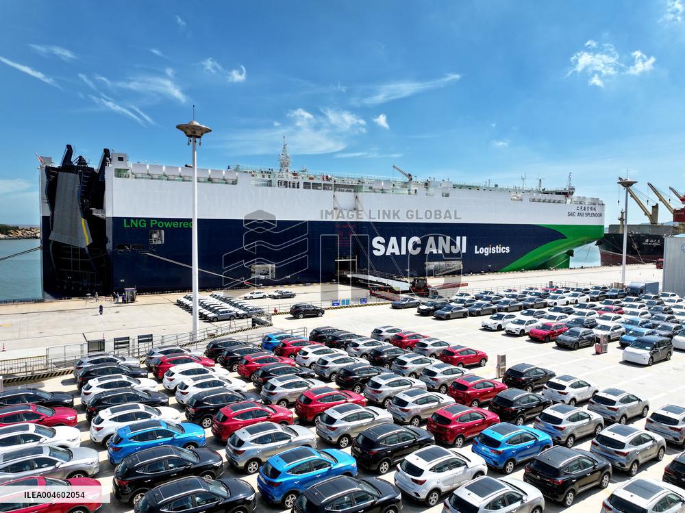 China Lianyungang Port Export Vehicles