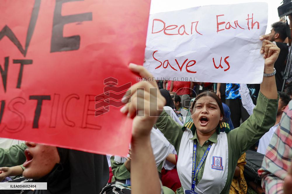 Bangladesh Students Demand Accountability After Deadly Air Force Jet Crash - Dhaka