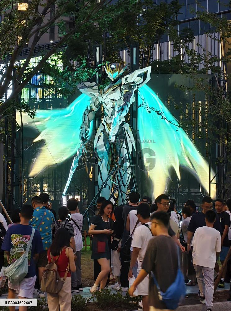 Anime Metaverse District Creative Sculpture in Shanghai