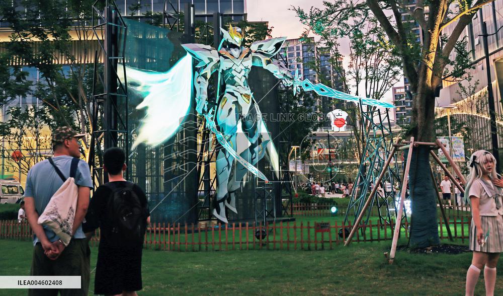 Anime Metaverse District Creative Sculpture in Shanghai