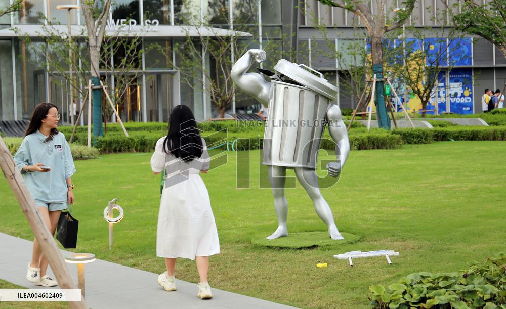 Anime Metaverse District Creative Sculpture in Shanghai