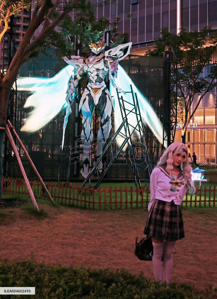 Anime Metaverse District Creative Sculpture in Shanghai