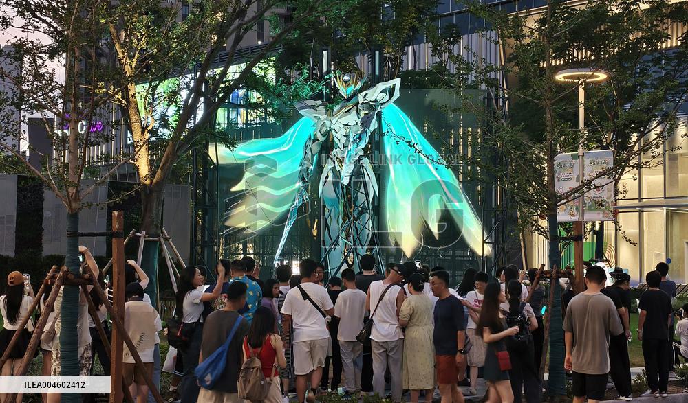 Anime Metaverse District Creative Sculpture in Shanghai