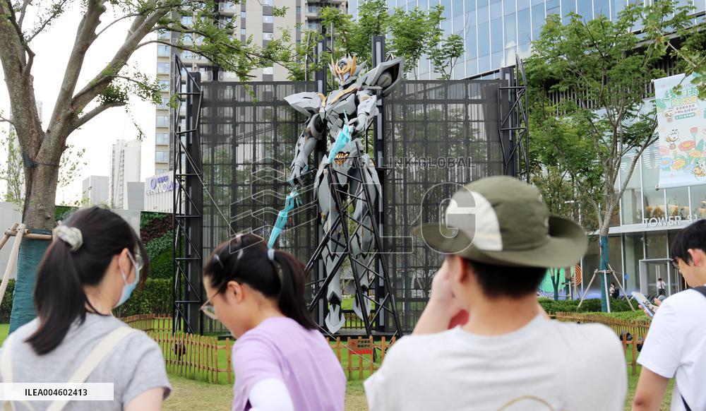 Anime Metaverse District Creative Sculpture in Shanghai