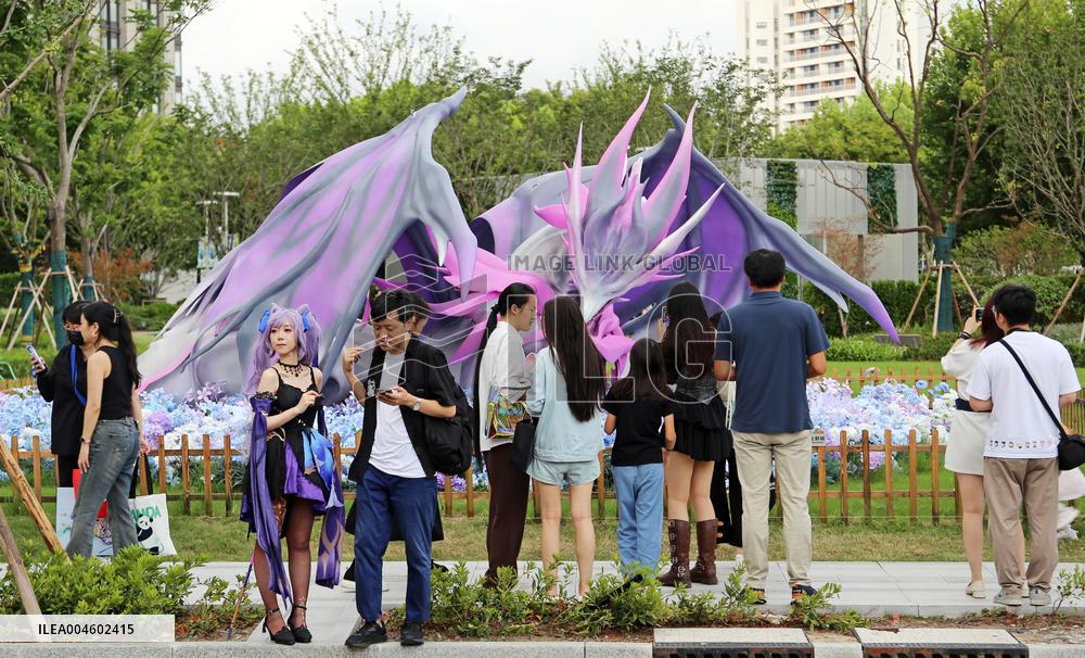 Anime Metaverse District Creative Sculpture in Shanghai