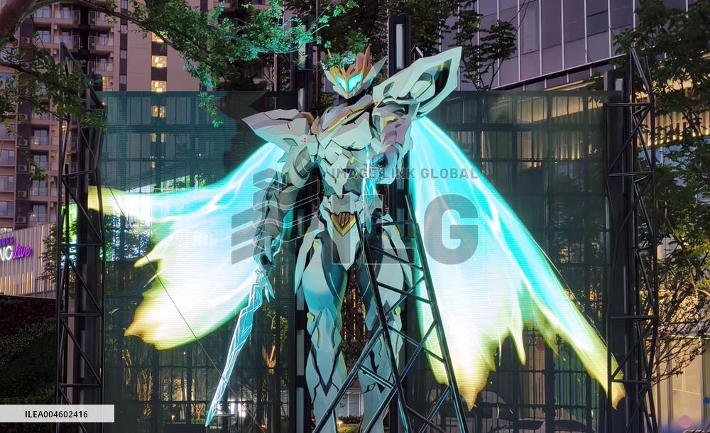 Anime Metaverse District Creative Sculpture in Shanghai