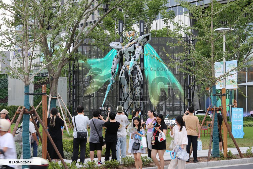Anime Metaverse District Creative Sculpture in Shanghai