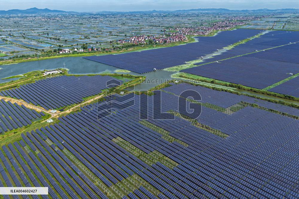 Largest Single-unit Affordable 260MW FISHER-Solar Hybrid Project PV Power Station in East China