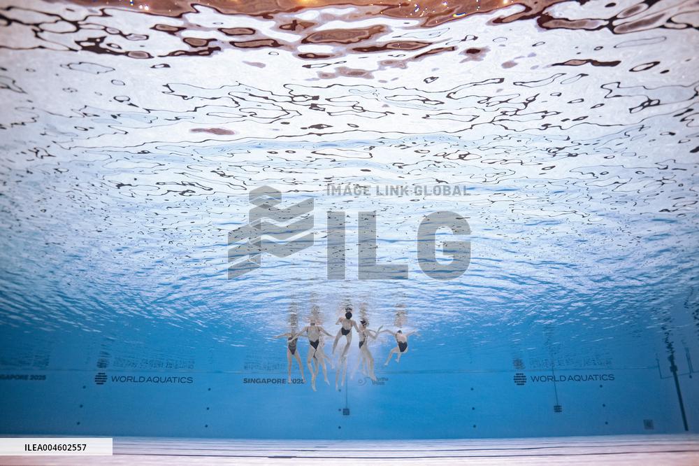 World Aquatics Championships - Team Technical Final Of Artistic Swimming - Singapore