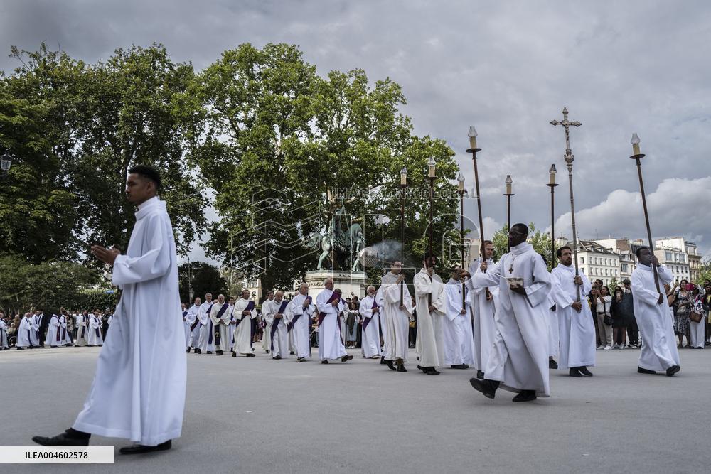 Funeral Of Cardinal Andre Vingt-Trois At Notre-Dame De Paris